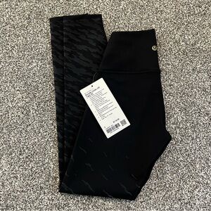NWT RARE LULULEMON LUNAR NEW YEAR WUNDER UNDER IN BLACK WITH ZEBRA PRINT
